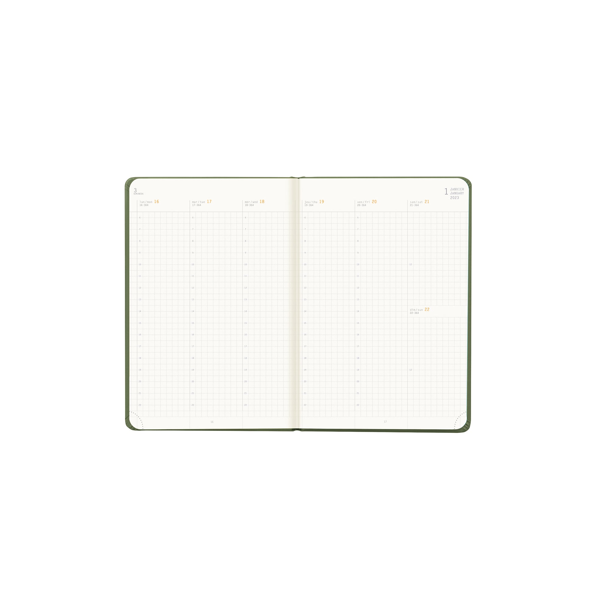 RHODIA 2025 Webplanner A6 Weekly Vertical Sage