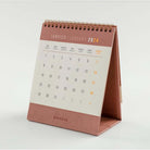 RHODIA 2025 Standing Flip Desk Calendar Rosewood