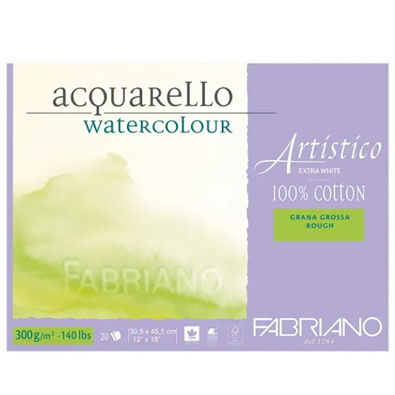 FABRIANO Artistico Extra White Rough 300g 12"x18"