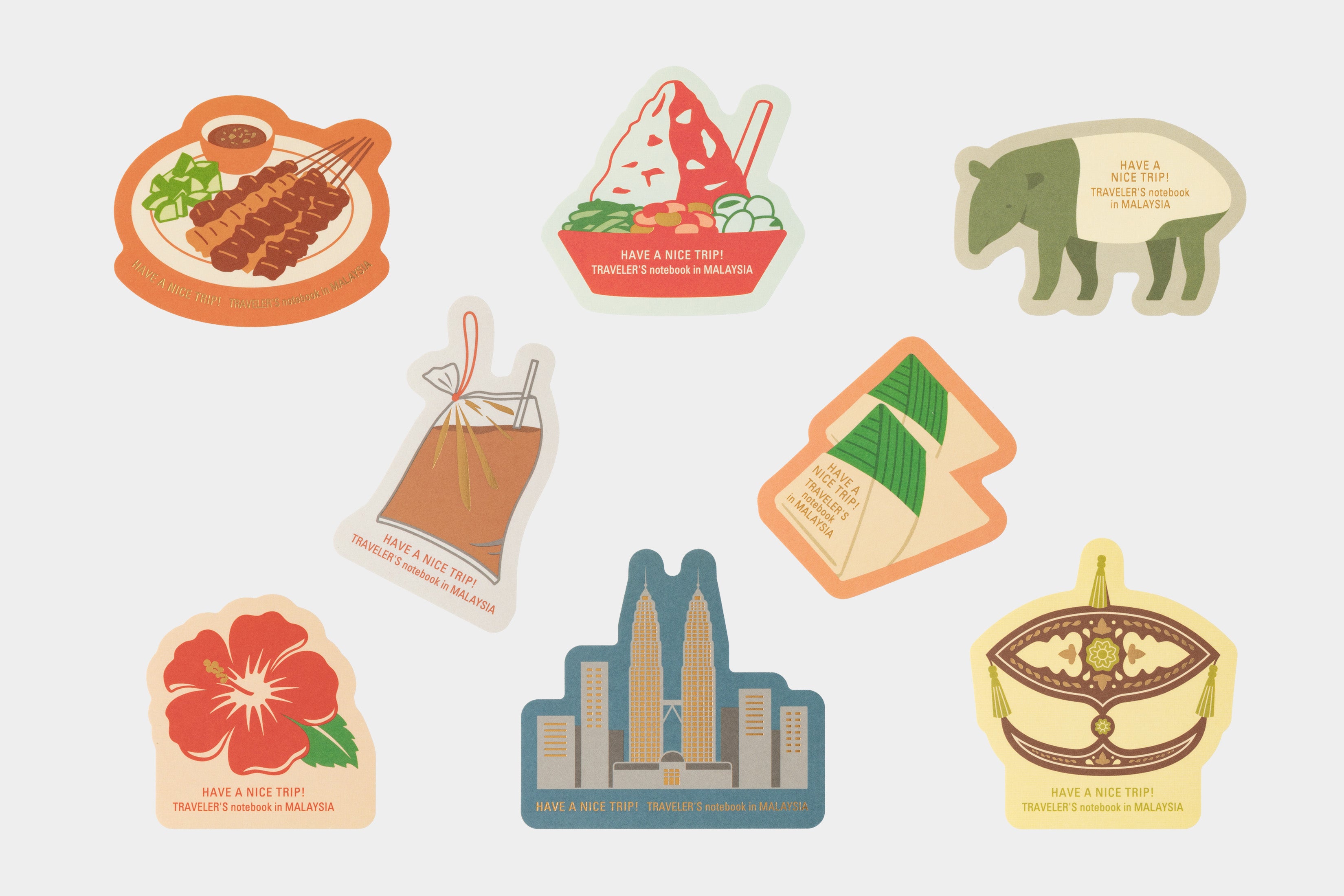 TRAVELERS Notebook Local Things In Malaysia Sticker Set