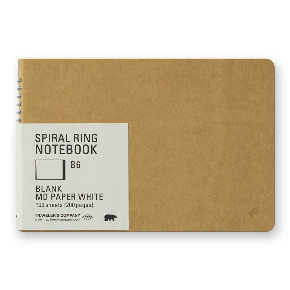 TRAVELERS Spiral Ring Notebook B6 MD White