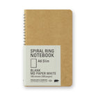 TRAVELERS Spiral Ring Notebook A6 Slim MD White