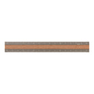 MIDORI Aluminum & Wood Ruler 15cm Gray