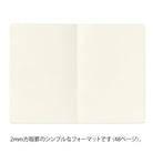 MIDORI Yuru Log Notebook B6 Grid 2x2mm