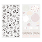 MIDORI Sticker 2642 Two Sheets Monotone Flower