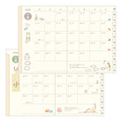 MIDORI 2025 Pocket Diary A6 Cat