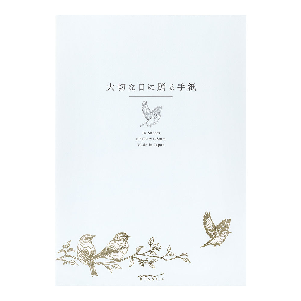 MIDORI Letter Pad A5 For Precious Day Bird