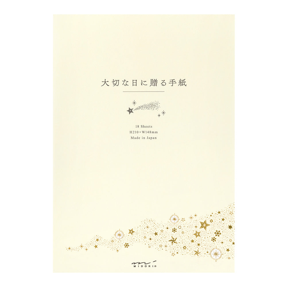 MIDORI Letter Pad A5 For Precious Day Star