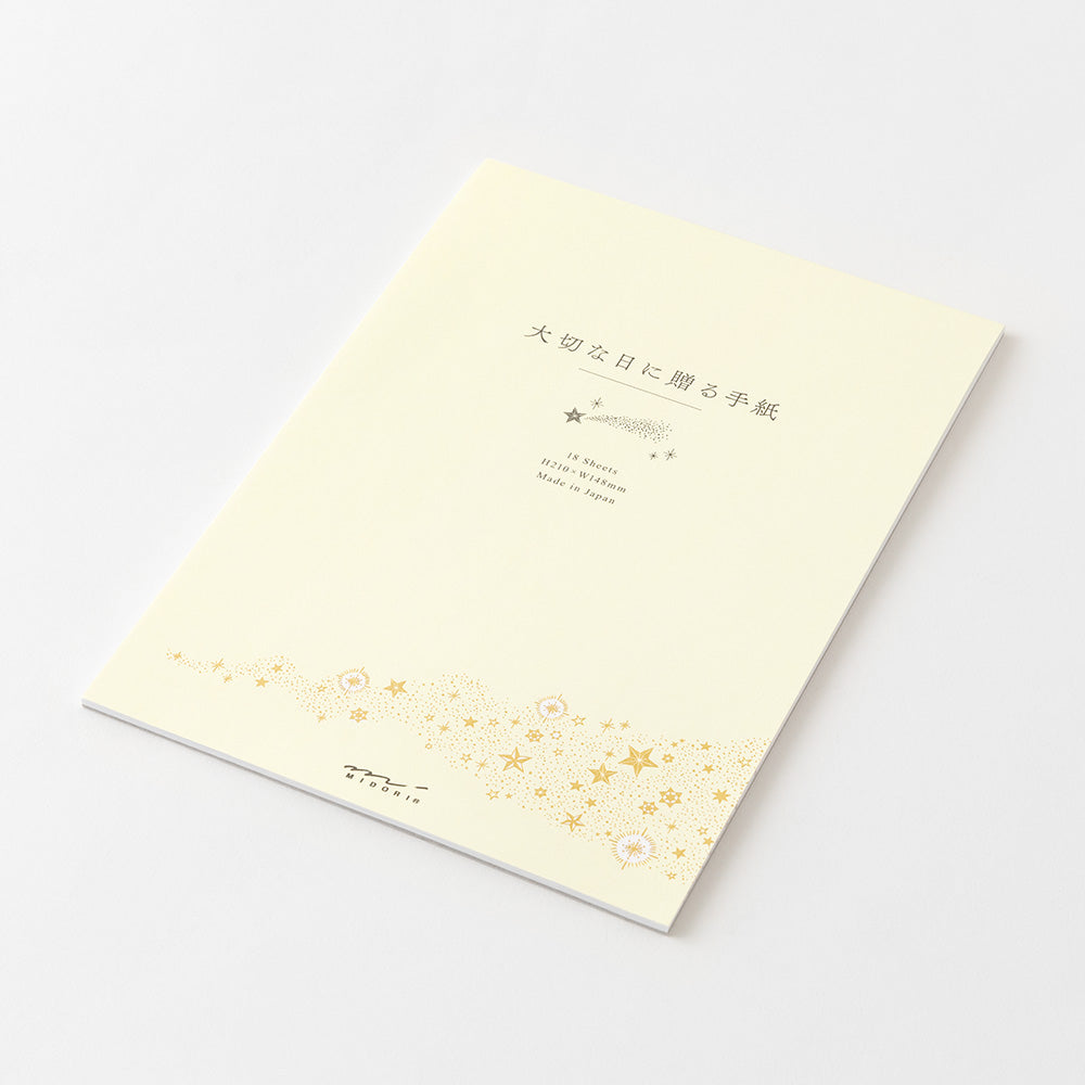 MIDORI Letter Pad A5 For Precious Day Star