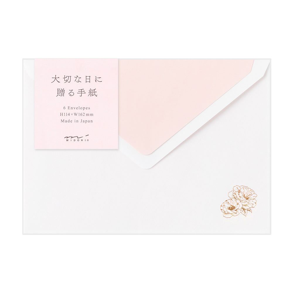 MIDORI Envelope 162x114mm For Precious Day Flower