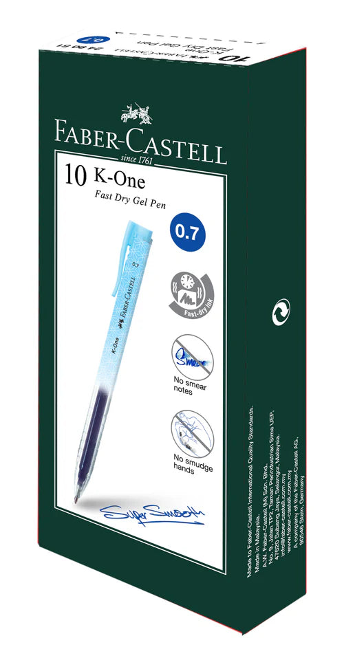 FABER-CASTELL K-One 0.7mm 249051 Blue 10s