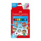 FABER-CASTELL Fibre-Tip Colour Pen 154321 Cardboard Box 20 Colours