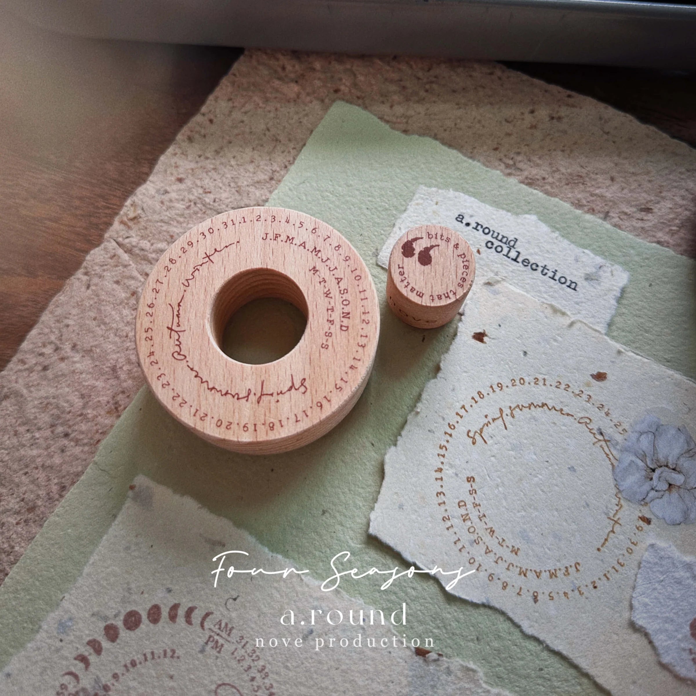 novebyvivient Rubber Stamp a.round Four Season