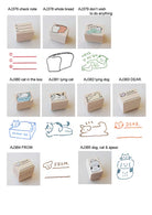 AJASSI Rubber Stamp Large Square Series DEAR