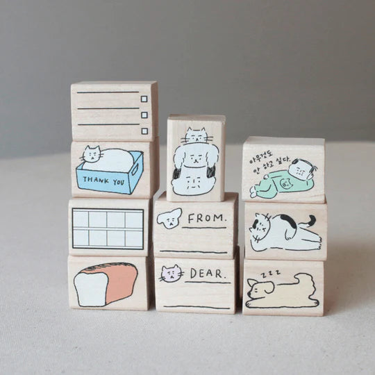 AJASSI Rubber Stamp Large Square Series FROM