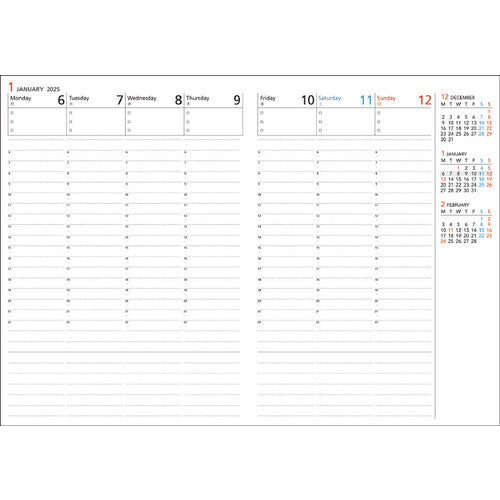 KOKUYO 2025 Campus Diary B5 Weekly Vertical Light Brown