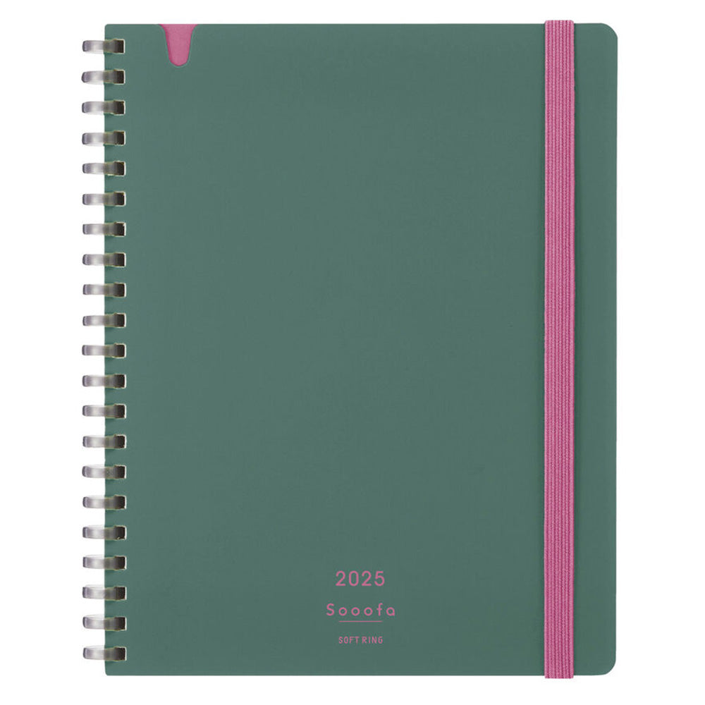 KOKUYO 2025 Soofa Soft Ring Diary B6 Green