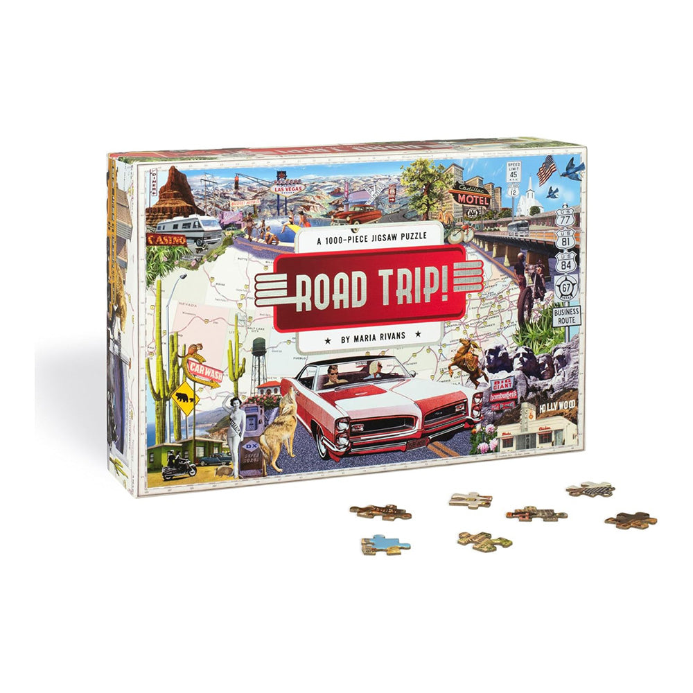 Road Trip!: A 1000-piece Jigsaw Puzzle by Maria Rivans