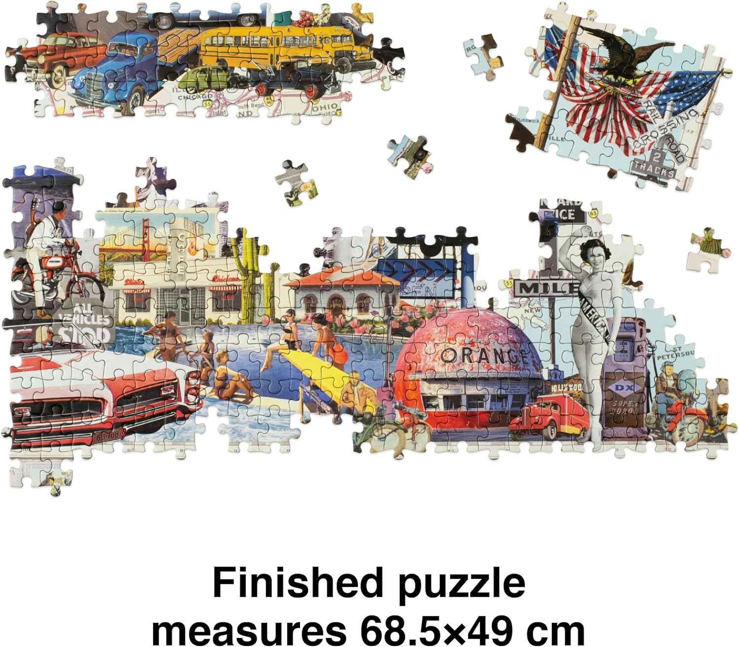 Road Trip!: A 1000-piece Jigsaw Puzzle by Maria Rivans