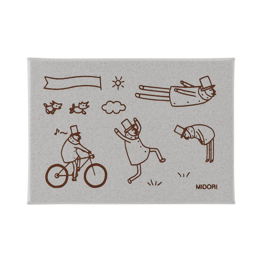 MIDORI Ojisan 30th Anniversary LE Wooden Stamp Set B