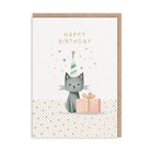 OHH DEER Card Birthday Cat