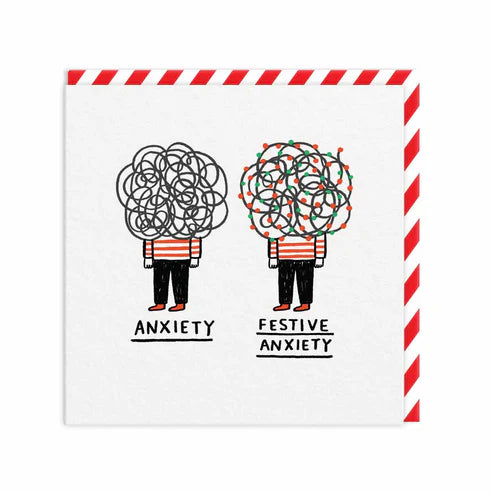 OHH DEER Card Christmas Festive Anxiety (9721)