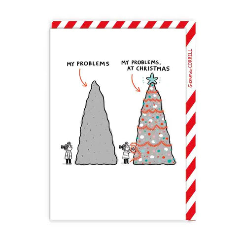 OHH DEER Card Christmas My Problems at Christmas