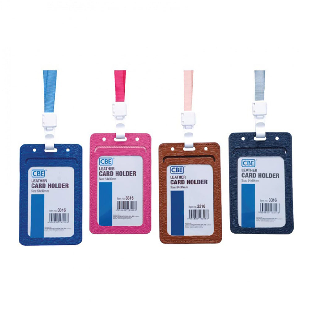 CBE Leather Card Holder 3316 Vert 54x90mm 5Cols Blue