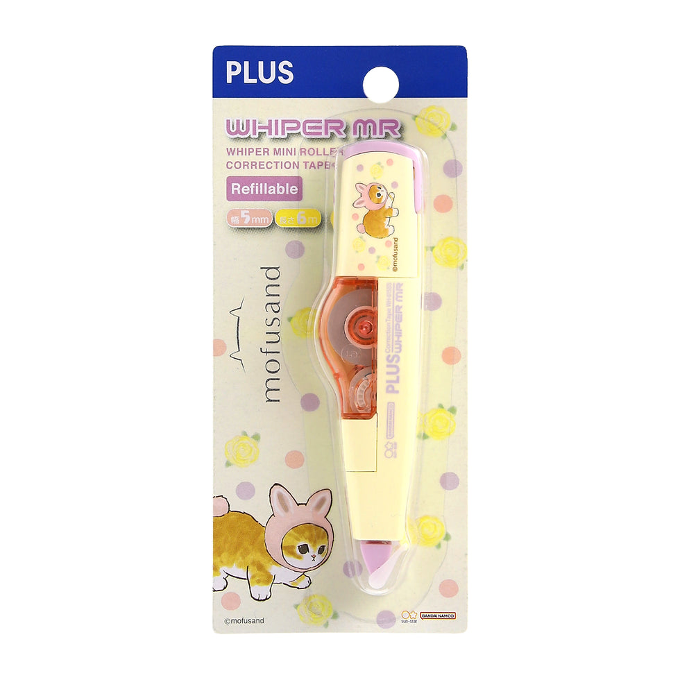 PLUS MR Correction Tape x Mofusand WH 615SS 5mmx6M Yellow