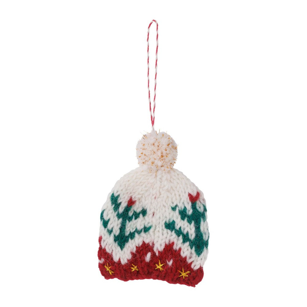 MARK'S Xmas Felt & Knit Ornament Knitted Hat