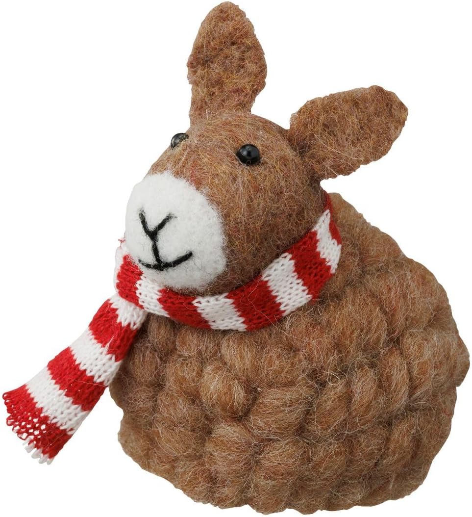 MARK'S Mocomoco Xmas Felt Mascot Brown