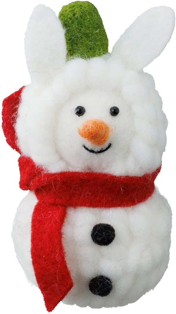 MARK'S Mocomoco Xmas Felt Mascot Snowman Rabbit Scarf