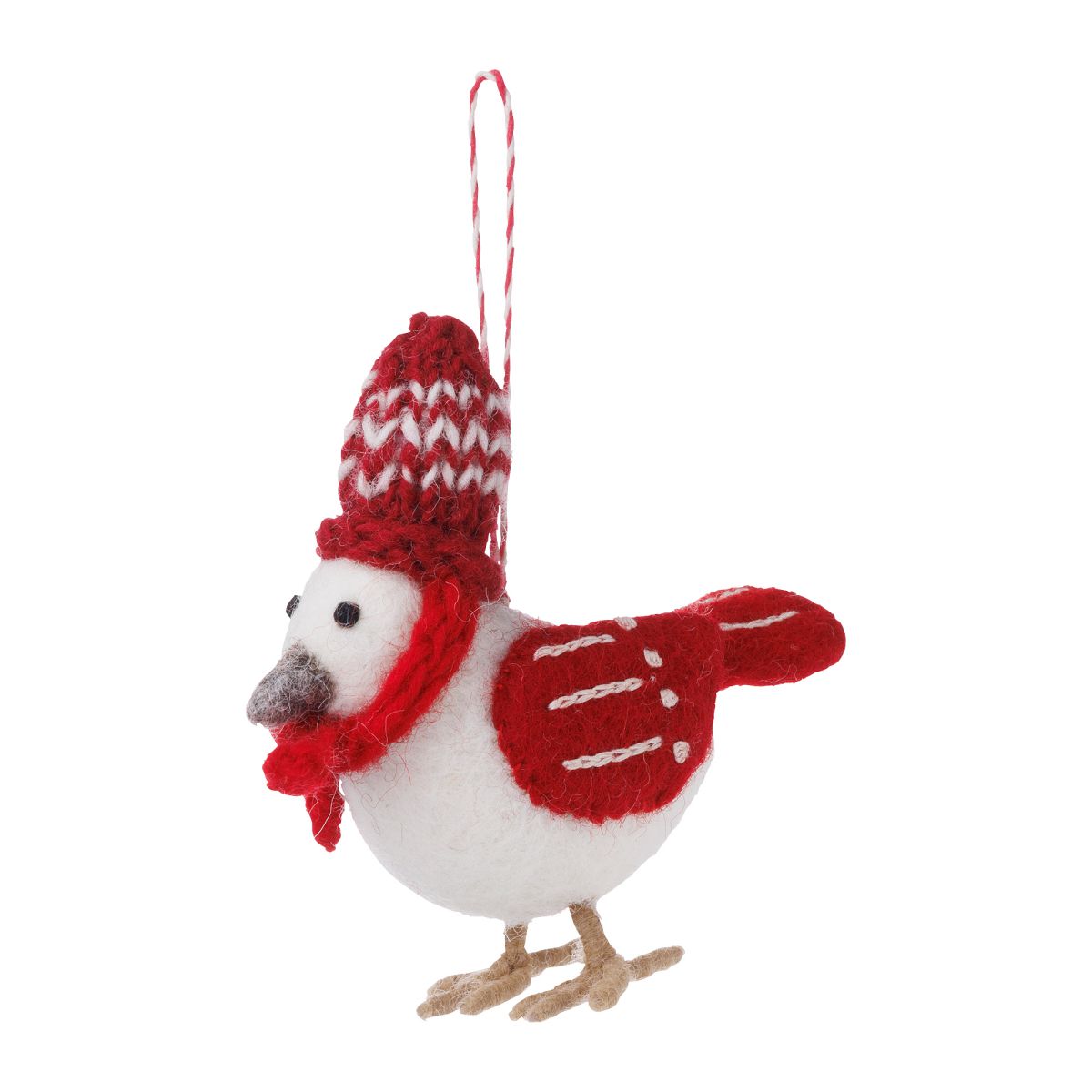 MARK'S Xmas Felt & Knit Ornament Mascot Bird