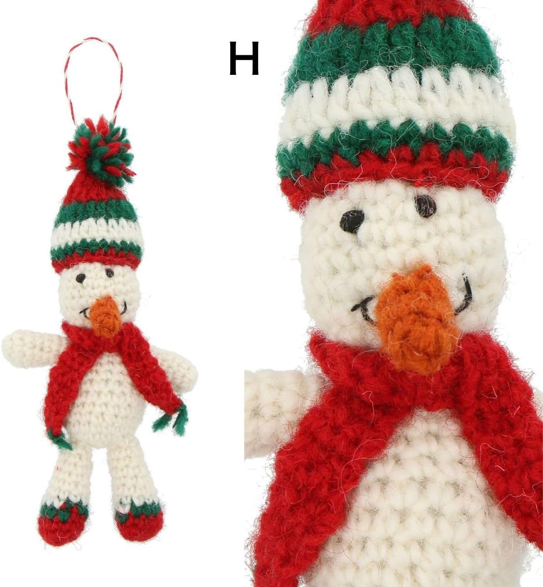 MARK'S Xmas Felt & Knit Ornament Mascot Snowman