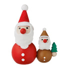 MARK'S Hracky Xmas Palm-Sized Doll Pair Santa Claus