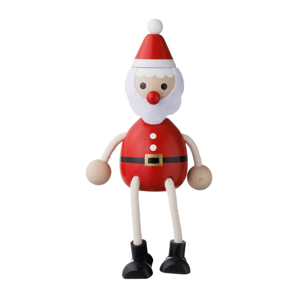 MARK'S Hracky Xmas Wooden Doll Santa Claus