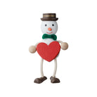 MARK'S Hracky Xmas Wooden Doll Heart Snowman 2024