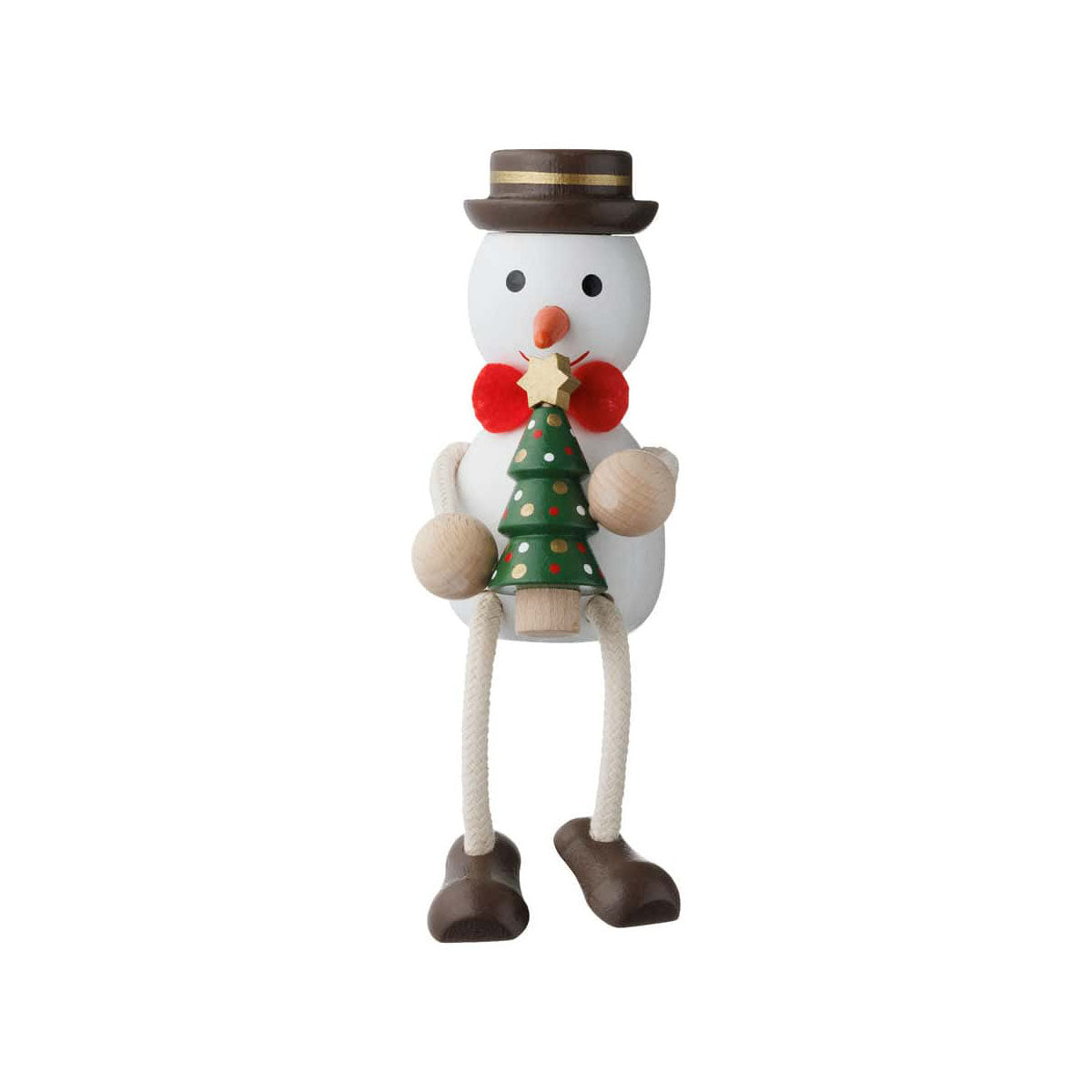 MARK'S Hracky Xmas Wooden Doll Tree Snowman