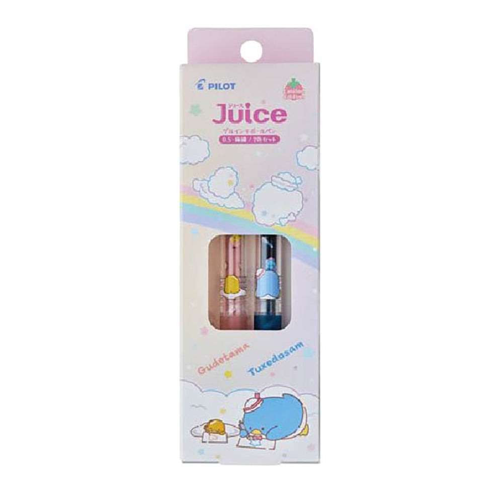 PILOT Juice Sanrio Limited Edition 2024 0.5mm Set of 2 Gudetama/Tuxedosam