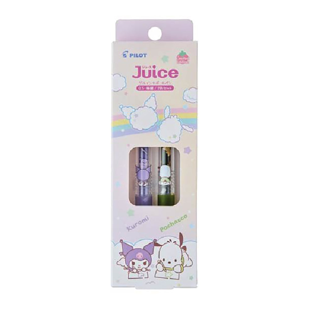 PILOT Juice Sanrio Limited Edition 2024 0.5mm Set of 2 Kuromi/Pochacco