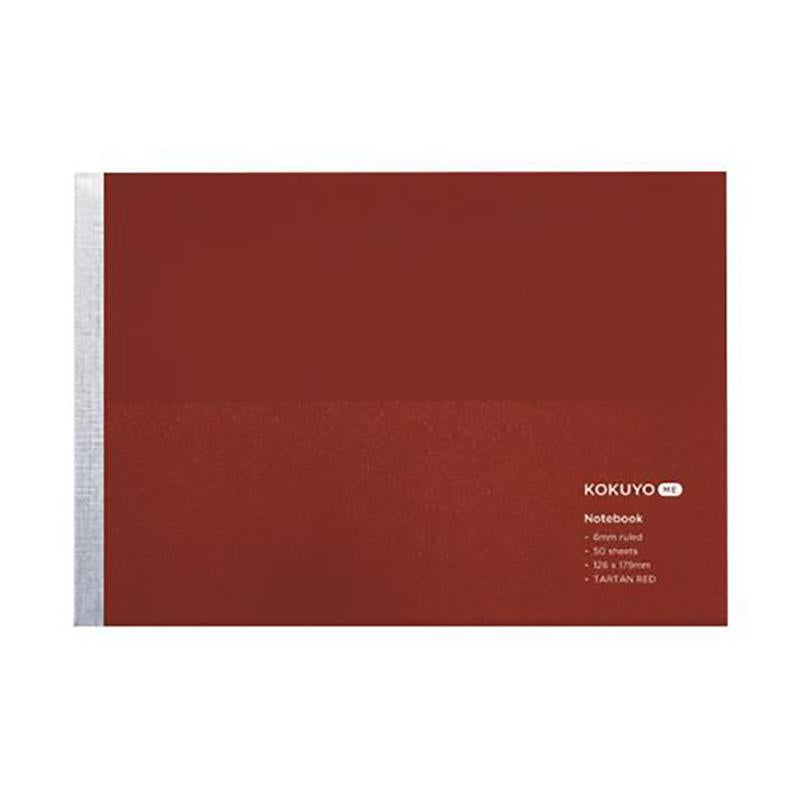 KOKUYO ME Half Notebook B5 Line 50p 6mm Tartan Red