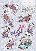 MANEKNYA Nyonya Cat Stickers