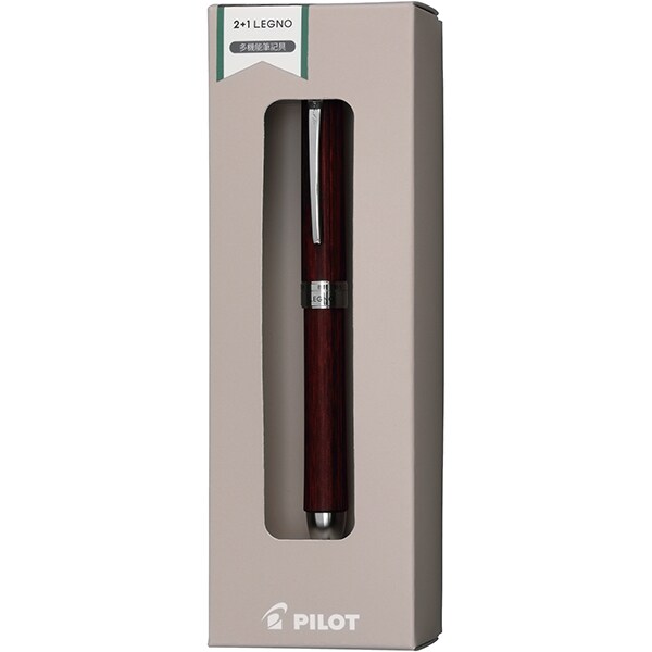 PILOT Legno 2+1 Limited Edition Ball Pen+Mechnical Pencil Fine Deep Red