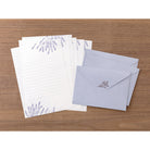 MIDORI Letter Set 515 Foil-Stamped Envelopes Lavender