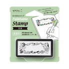 MIDORI Paintable Stamp Pre-inked Half Size Stationery