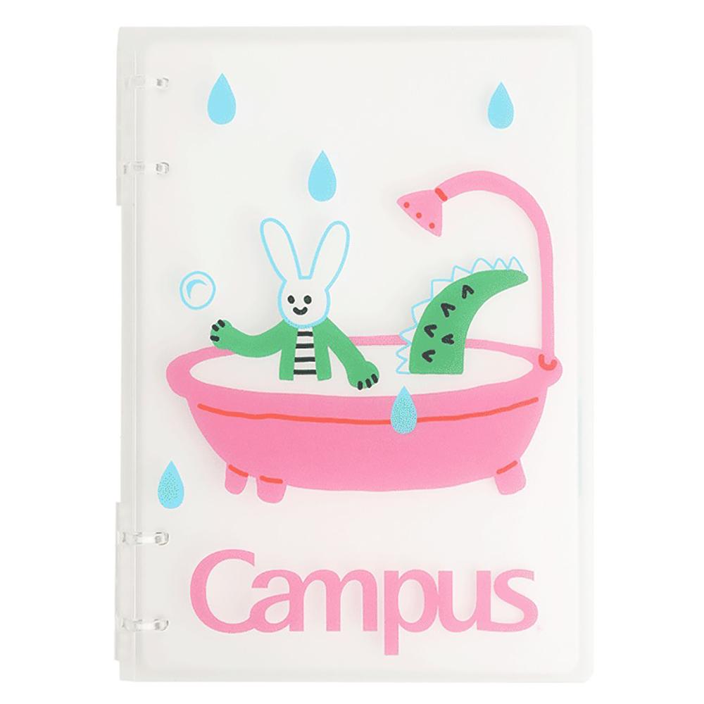 KOKUYO x TYAKASHA Campus 4-Hole Binder Notebook A5 8mm Pink