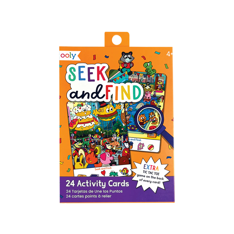 OOLY Paper Games Activity Cards Seek & Find