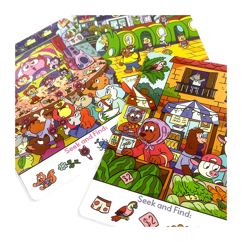 OOLY Paper Games Activity Cards Seek & Find