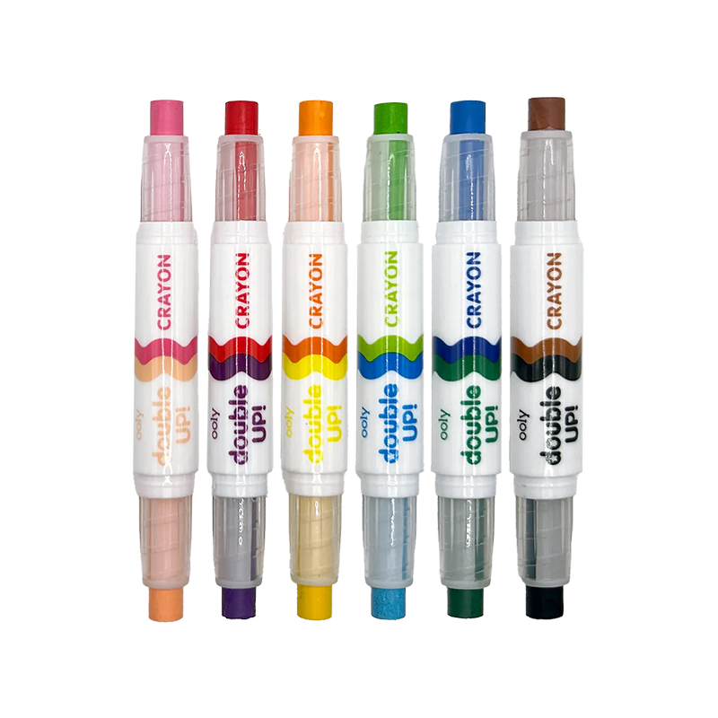 OOLY Double Up! Double-Ended Crayons - Set of 6