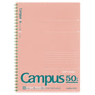 KOKUYO Campus 50th Soft Ring Notebook B5 6mm Dot Ruled 40s Light Pink